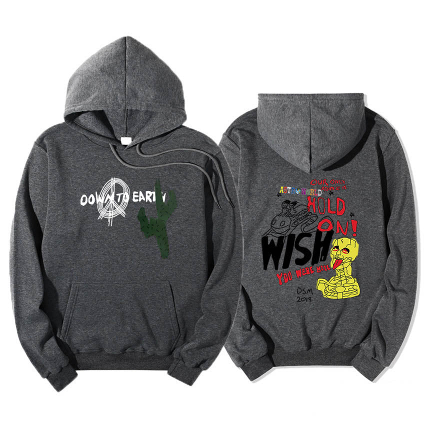 Autumn And Winter Mens Travis Scott Sweater Oversize Hoodies