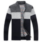 New Men's Sweaters Autumn Winter Warm Cashmere Wool Zipper Cardigan Sweaters Man Casual Knitwear Sweatercoat male clothe