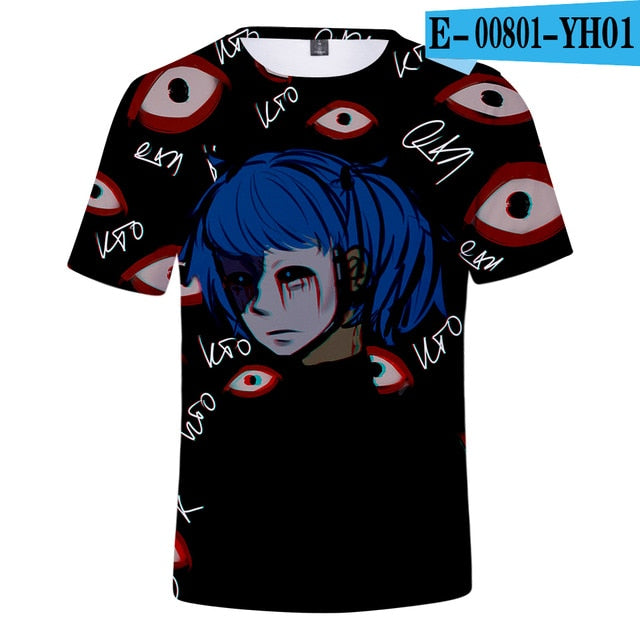 Summer Sally Face 3D t shirt Men/women Harajuku Short Sleeve 3D Print Sally Face Men's T-shirt Harajuku High Quality Clothe