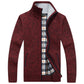 New Men's Sweaters Autumn Winter Warm Cashmere Wool Zipper Cardigan Sweaters Man Casual Knitwear Sweatercoat male clothe