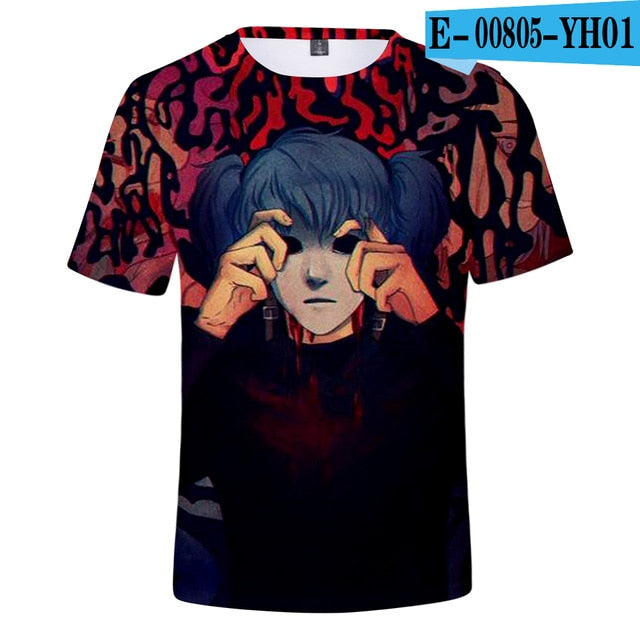 Summer Sally Face 3D t shirt Men/women Harajuku Short Sleeve 3D Print Sally Face Men's T-shirt Harajuku High Quality Clothe