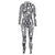 Geometry Print Holiday Party Bodysuit Women Jumpsuit Carnival Party Stretch Casual Wear Cosplay Costume Sexy Jumpsuit