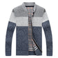 New Men's Sweaters Autumn Winter Warm Cashmere Wool Zipper Cardigan Sweaters Man Casual Knitwear Sweatercoat male clothe