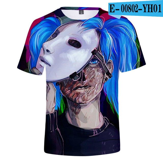 Summer Sally Face 3D t shirt Men/women Harajuku Short Sleeve 3D Print Sally Face Men's T-shirt Harajuku High Quality Clothe