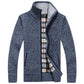 New Men's Sweaters Autumn Winter Warm Cashmere Wool Zipper Cardigan Sweaters Man Casual Knitwear Sweatercoat male clothe