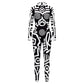 Geometry Print Holiday Party Bodysuit Women Jumpsuit Carnival Party Stretch Casual Wear Cosplay Costume Sexy Jumpsuit