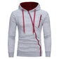 Casual Solid Tracksuit Zipper Hooded Sweatshirt Jacket +Sweatpants Mens Tracksuit