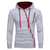 Casual Solid Tracksuit Zipper Hooded Sweatshirt Jacket +Sweatpants Mens Tracksuit