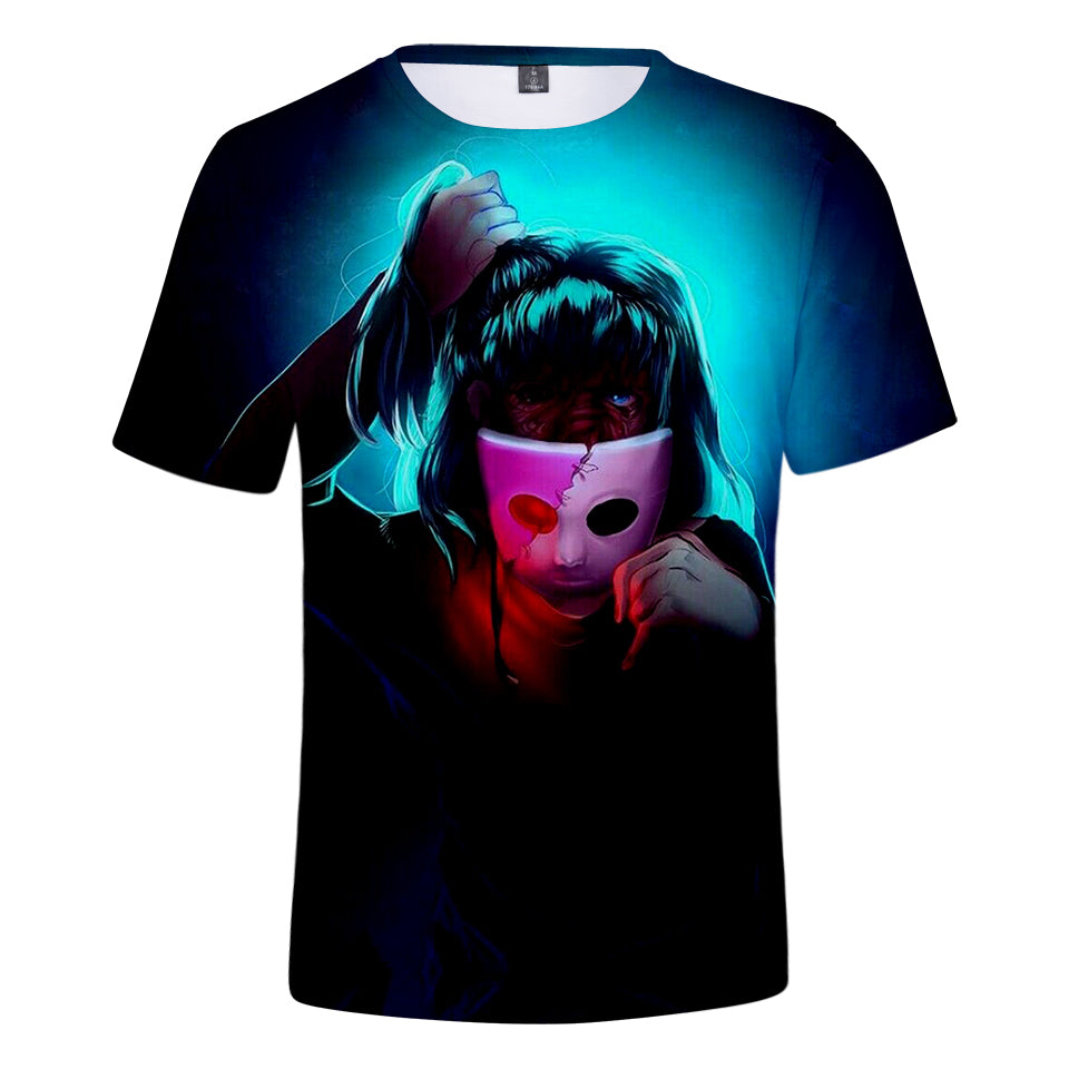 Summer Sally Face 3D t shirt Men/women Harajuku Short Sleeve 3D Print Sally Face Men's T-shirt Harajuku High Quality Clothe