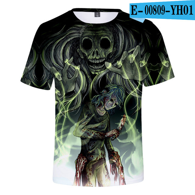 Summer Sally Face 3D t shirt Men/women Harajuku Short Sleeve 3D Print Sally Face Men's T-shirt Harajuku High Quality Clothe