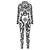 Geometry Print Holiday Party Bodysuit Women Jumpsuit Carnival Party Stretch Casual Wear Cosplay Costume Sexy Jumpsuit