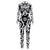 Geometry Print Holiday Party Bodysuit Women Jumpsuit Carnival Party Stretch Casual Wear Cosplay Costume Sexy Jumpsuit